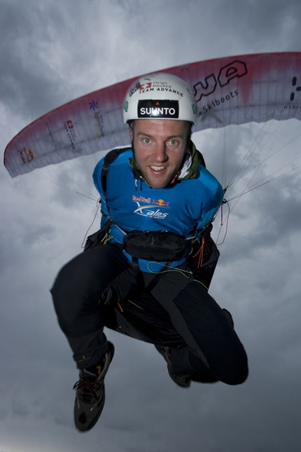 RED BULL X-ALPS 2009 - Christian Maurer a Gaisberg, Salisburgo, Austria