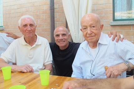 Lino D'Angelo - Fernando De Filippo, Giampiero Di Federico e Lino d'Angelo all'incontro per la Targa degli Alpinisti del Gran Sasso