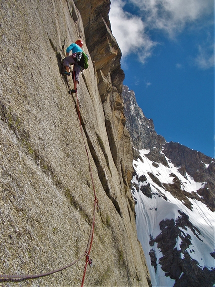 Arrampicata e alpinismo: Michele Amadio - Abysse, Tour de Jorasses, Michele Amadio