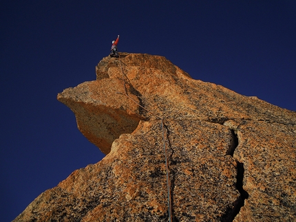 Arrampicata e alpinismo: Michele Amadio - Michele Amadio su Reve de singe, La Vierge, Argentière