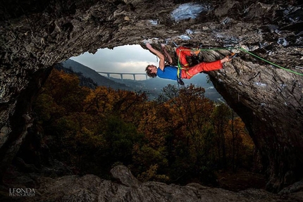 Adam Ondra a Mišja peč libera Vicious Circle 9a+/b