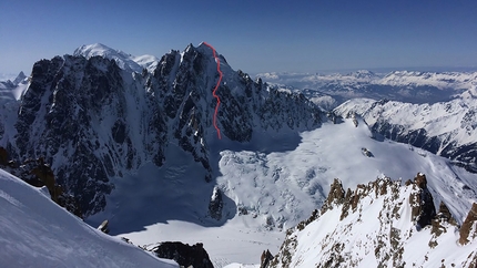 Sci estremo, Aiguille Verte, Voie Washburn (Les Z) Monte Bianco - Voie Washburn (Les Z), parete nord di Aiguille Verte, Monte Bianco, Yannick Boissenot, Marc Léonard, Stéphane Roguet