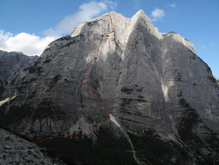 Dolomiti Legends - CROZ DELL’ALTISSIMO PARETE S.S.O. - CIMA N.O. Via Detassis - Giordani - VI-° 950m