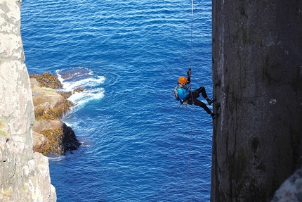 Paul Pritchard, Totem Pole, Tasmania - Paul Pritchard climbing the Totem Pole in Tasmania on 4 April 2016