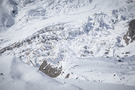 Scialpinsimo: Monte Rosa Ski Raid - Durante il primo Monte Rosa Ski Raid il 10/04/2016