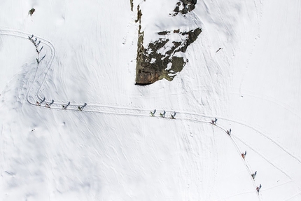 Scialpinsimo: Monte Rosa Ski Raid - Durante il primo Monte Rosa Ski Raid il 10/04/2016