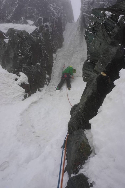 Mountaineering: Großglockner, Austria - Making the first ascent of Südwandwächter (M5, WI4+, 600m, Vittorio Messini, Matthias Wurzer 05/04/2016 ), South Face of Großglockner (3798m) Austria
