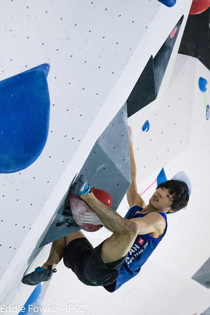 Bouldering World Cup 2016 - During the second stage of the Bouldering World Cup 2016 at Kazo in Japan