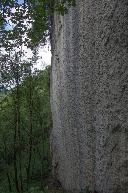 Kajsa Rosén, arrampicata sportiva - Kajsa Rosén in arrampicata a Voralpsee in Svizzera