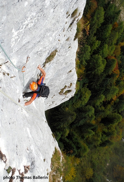 Via Freerider: storie di ordinaria scalata in Valnuvola - Sul diedro del 4° tiro