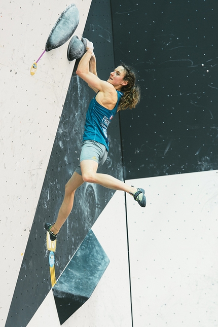Bouldering World Cup 2016, Chongqing - Melissa Le Nevé during the third stage of the Bouldering World Cup 2016 at Chongqing, China