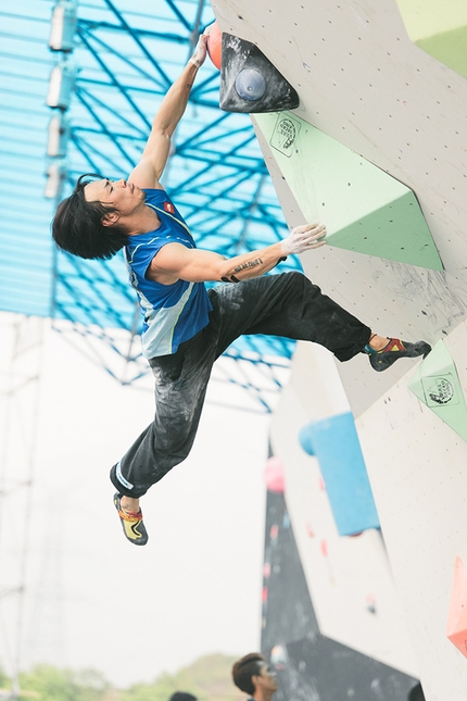 Bouldering World Cup 2016, Chongqing - During the third stage of the Bouldering World Cup 2016 at Chongqing, China