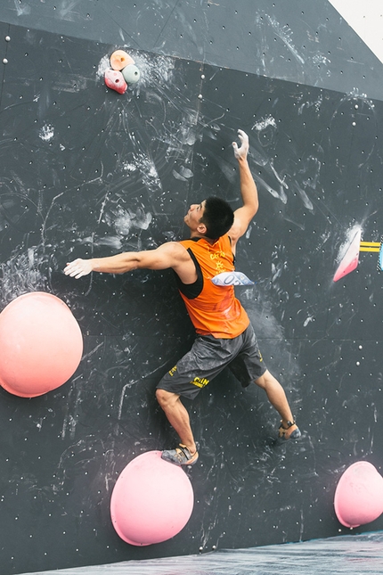 Bouldering World Cup 2016, Chongqing - During the third stage of the Bouldering World Cup 2016 at Chongqing, China