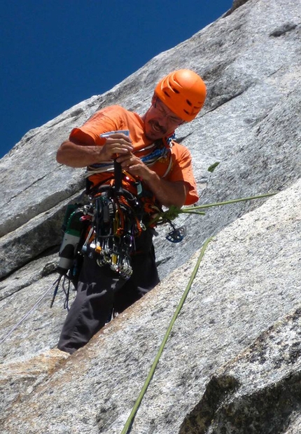 Andrea Gennari Daneri - Andrea Gennari Daneri in arrampicata sul Corno Miller in Adamello