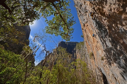 Arrampicare a El Salto in Messico