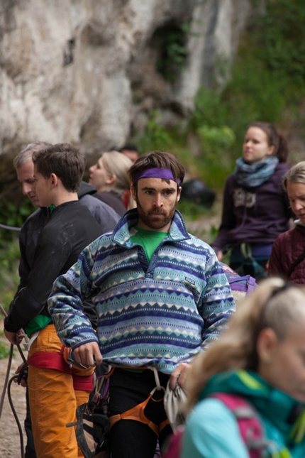 King of Kanzi, Climbing Festival, Austria - Sean Villanueva during the King of Kanzi Climbing Festival 2015 at Kanzianiberg in Austria