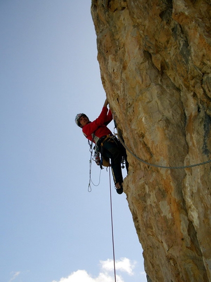 Zoe, nuova via sui Lastoni di Formin, Dolomiti