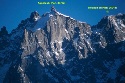 Rognon du Plan, Monte Bianco, alpinismo, Simon Chatelan, Jeff Mercier - Aiguille du Plan e Rognon du Plan, massiccio del Monte Bianco