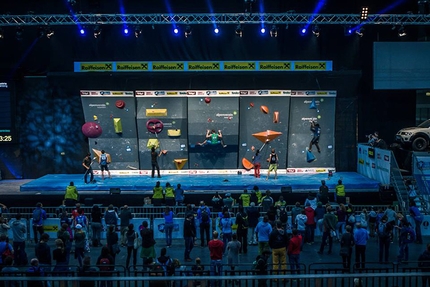 Bouldering World Cup 2016, Innsbruck - During the qualifiers of the 5th stage of the Bouldering World Cup 2016 in Innsbruck