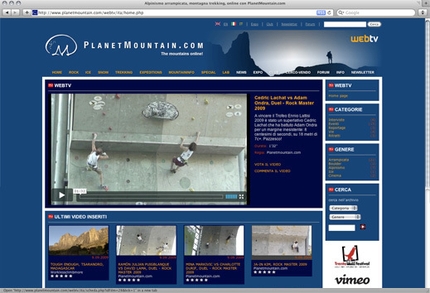 Con i video del Rock Master di Arco va online PlanetmountainTV