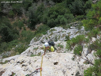 Monte Argentario, Costa della Scogliera, Canne d'Organo - Canne d'Organo: secondo tiro Via dello Scampo