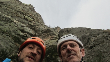 Parete del Silenzio, Valle del Lys, Valle di Gressoney, arrampicata - Carlito's Way: è fatta!