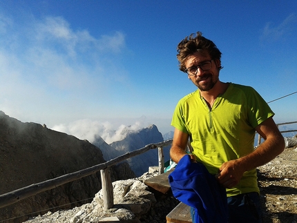 Leonardo Comelli - Leonardo Comelli al Rifugio Torrani, Dolomiti