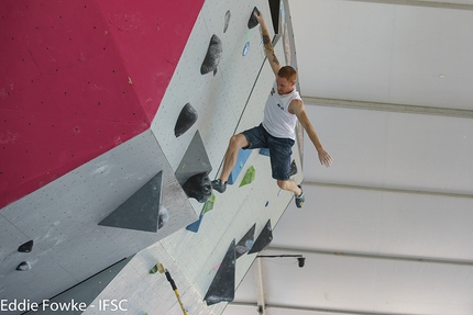 Bouldering World Cup 2016, Vail - Gabriele Moroni during the six stage of the Bouldering World Cup 2016 in Vail, USA