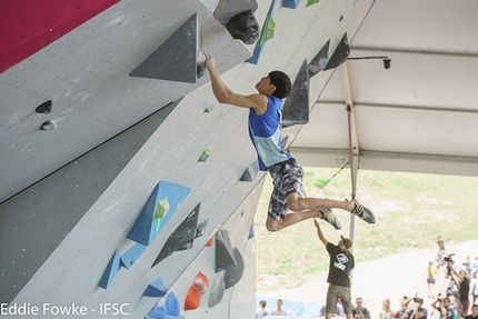 Coppa del Mondo Boulder 2016, Vail - Durante la sesta tappa della Coppa del Mondo Boulder 2016 a Vail, USA