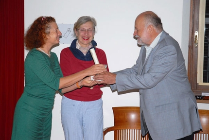 Leggimontagna 2009 - Kriemhild Buhl con la traduttrice Marina Verna e Kurt Diemberger
