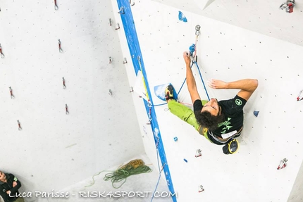 Italian Lead Cup 2016, L'Aquila, climbing - Competing in the third stage of the Italian Lead Cup 2016 at Villa San Angelo (Aq).