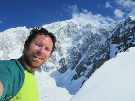 Colin Haley, solo, fast and light on the Infinite Spur in Alaska