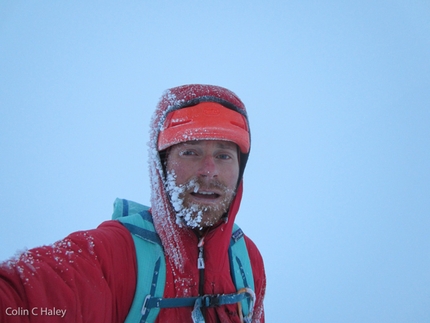 Mt. Foraker, Sultana, Alaska, Infinite Spur, Colin Haley, alpinism - Nearly to the top of Lady Point, super happy and relieved to finally be in terrain that I was confident I could find my way through regardless of the weather.