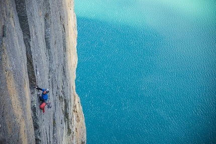 Preikestolen, Pulpit rock, Norway, climbing - Jon Egil Auestad and Øyvind Salvesen making the first ascent of #Norwegianstyle (200m, 7a+), Preikestolen, Norway