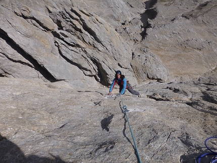 Torre del Formenton, Val Fredda, Dolomites - Occhi d’acqua (7b, 210m, Marco Bozzetta, Costante Carpella 09/2015), Torre del Formenton, Dolomites