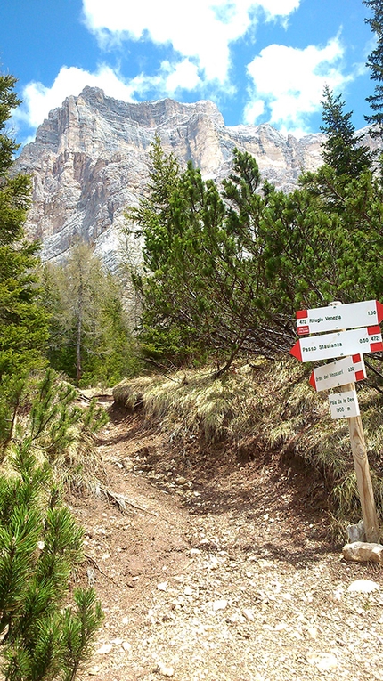 Impronte di dinosauri, Pelmo, Dolomiti - Impronte di dinosauri, Monte Pelmetto, Dolomiti