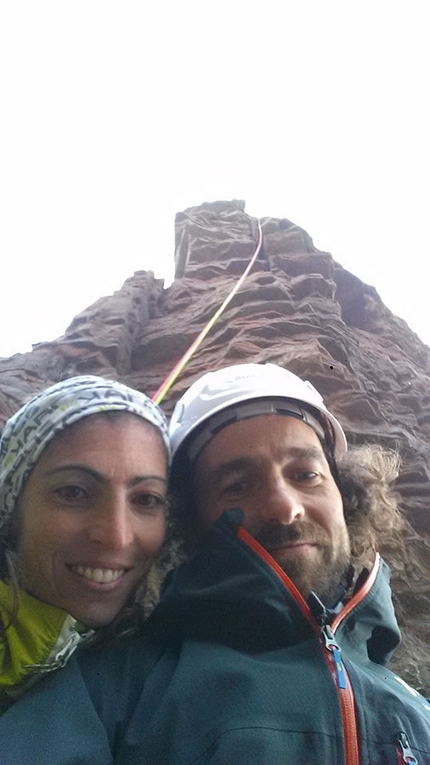 The Old Man of Hoy - Torvagando for Nepal - Selfie dopo la cima