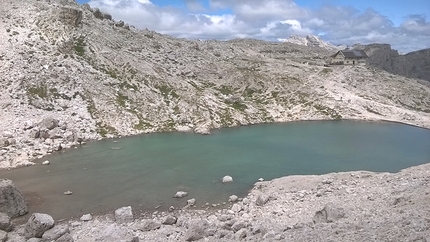 Pisciadù, Sella, Dolomiti, Ivo Ferrari - Il favoloso Lago del Pisciadù