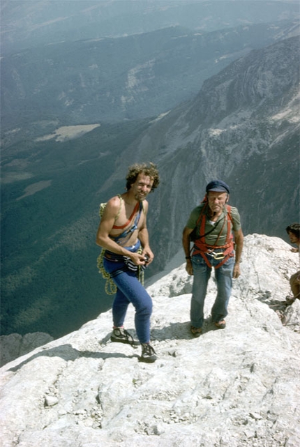 Gran Sasso d'Italia - Riccardo Cassin in cima al Corno Piccolo