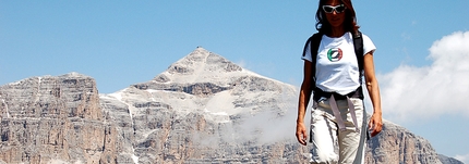 Alta Via della Grande Guerra nelle Dolomiti - Gruppo di Sella visto dalla Ferrata delle Trincee