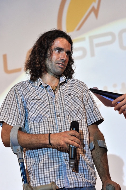 Urko Carmona Barandiaran - Il climber spagnolo Urko Carmona all'Arco Rock Legends 2014