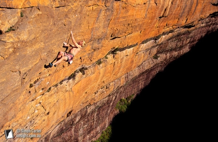 Arrampicare in Australia alle Diamond Falls
