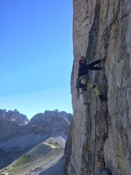 Tre Cime Di Lavaredo, Dolomites, Urko Barandiaran, Juan Antonio Bellido Ramos - Urko Carmona Barandiaran repeating Via Comici Cima Grande, Tre Cime Di Lavaredo, Dolomites