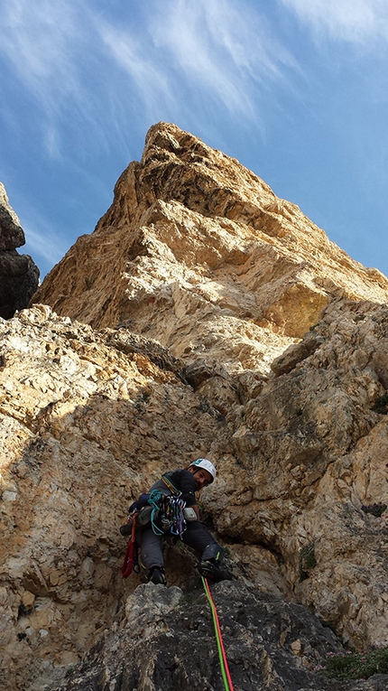 Torvagando for Nepal, Annalisa Fioretti, Gianpietro Todesco - Cima Piccolissima di Lavaredo, Via Cassin