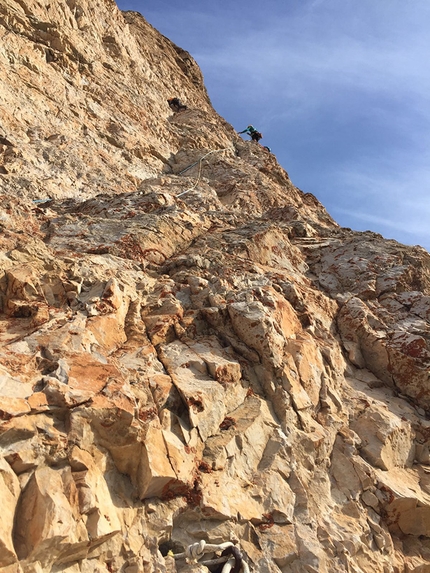 Torvagando for Nepal, Annalisa Fioretti, Gianpietro Todesco - Cima Piccolissima di Lavaredo, Via Cassin