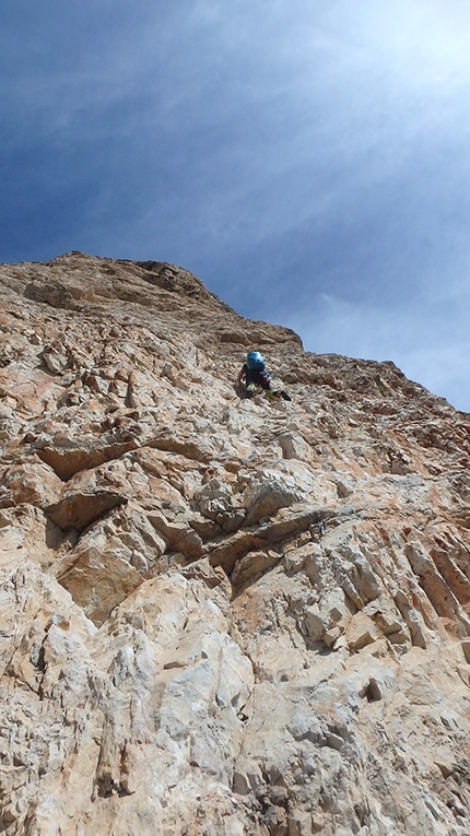 Torvagando for Nepal, Annalisa Fioretti, Gianpietro Todesco - Cima Piccolissima di Lavaredo, Via Cassin