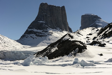 Baffin Island, Robert Jasper, Stefan Glowacz, Klaus Fengler  - Mt. Turret, Sam Ford Fjord, Baffin Island