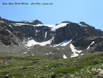 Cima Viola, Alta Valtellina - Cima Viola versante settentrionale