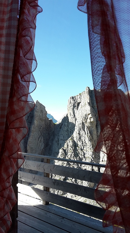 Civetta Pelmo Dolomiti, Lerri Torresan - CivElmo 16/07/2016: colazione al Rifugio Colda