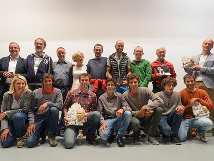 Karl Unterkircher Award 2016 - Foto di gruppo dei protagonisti del Karl Unterkircher Award 2016